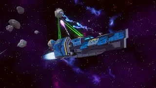 Sci-Fi Ship Controller + Turret AI System Unity