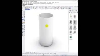 Making a simple 3d drinking glass on Rhinoceros | Quick and Easy 👍 #shorts #3dmodeling