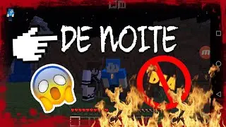 Minecraft, mas está de NOITE!!