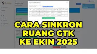 CARA SINKRON RUANG GTK GURU KE EKINERJA BKN TAHUN 2025 - SINKRON RUANG GTK DI E-KINERJA BKN 2025