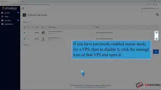 How to Disable Rescue mode in Virtualizor   PD Hosting