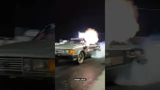Opala muito forte fazendo Burnout até sai fogo do escapamento #opala #opala6cc #turbo