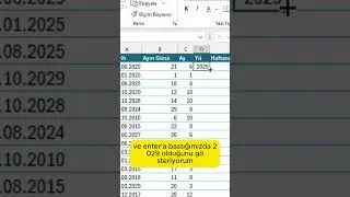 Excel’de Tarih Formülleri #excel #exceltips #exceleğitimleri #exceleğitimleri #keşfet