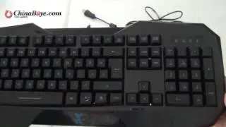 AULA USB Wired Professional Cool Backlight Gaming Keyboard - Red or Blue Light