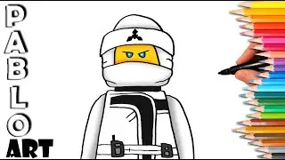How to draw Zane from Ninjago | Learn to Draw step by step