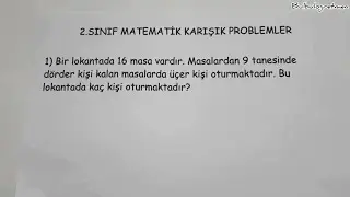 2.sınıf karışık problemler  @Bulbulogretmen #matematik #problemler #4sınıf