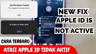 CARA TERBARU ATASI APPLE ID TIDAK AKTIF / NEW FIX APPLE ID IS NOT ACTIVE / FIX ICLOUD NONAKTIF