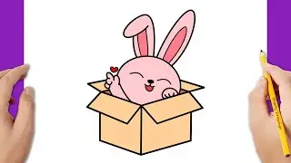 HOW TO DRAW AN EASTER BUNNY EASY GIFT | EASTER DRAWING