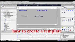 TIA Portal WinCC how to create a template on the screen