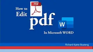 How to Edit Pdf in Microsoft Word | TechTrricksGh