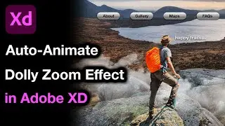 Adobe XD tutorial - Dolly zoom effect using Auto-Animate