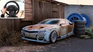Rebuilding Chevrolet Camaro Z28 - Forza Horizon 5 | steering wheel gameplay
