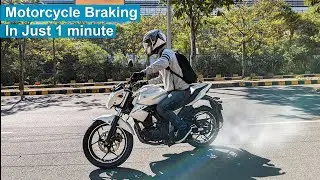 How To Stop Quickly On a Motorcycle - Fast Braking Tips with Demo