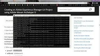 Build an AEM 6.4 project using Maven Archetype 13