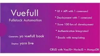 Vue Fullstack Automation - Database CRUD Generator using VueJS, NodeJS, MongoDB | Codecanyon