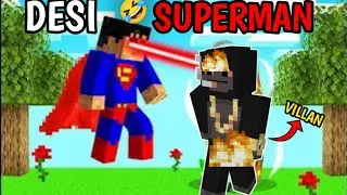 I Became DESI SUPERMAN In MINECRAFT....!!🔥🤣