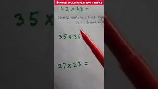 Simple multiplication tricks #iqtest #brainteasers #trendingshorts #mathstricks #mathematics #maths