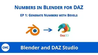 Numbers/Text in Blender for DAZ - EP1: Generate Numbers/Text with bevels