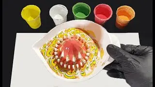 Fluid Art | Awesome Acrylic Pouring with lemon squeezer A Juicer