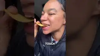 This girl cannot bite normally 