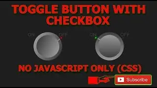 Custome checkbox on off toggle button new tricks of css ।। 3d button effect with css