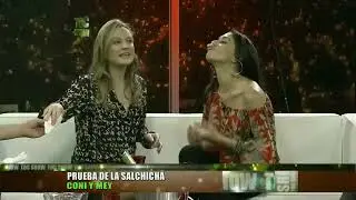 A well-known Cuban TV Show Host, Mey Santamaria, playing card kissing game with another lady_qvgHqk