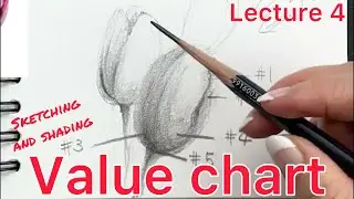 LECTURE 4-SKETCHING AND SHADING FLOWERS-TULIP-Tutorial Step by Step