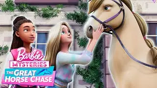 Barbie y Barbie conocen a Pepper, ¡un caballo de competición de saltos! | Los misterios de Barbie