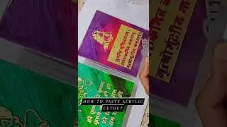 how to paste acrylic cutout. #diy #resinart #metalsticker #resin