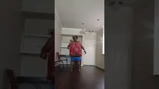 SSBBW BBW Walks Backwards with Hanging Belly