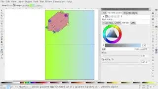 Inkscape 19 Colour Shading Using Gradients