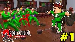 KIA ĐÃ THỰC SỰ MỞ VÕ ĐƯỜNG DẠY KUNG FU! MỜI ANH EM VÀO HỌC - Fight School Simulator #1 | KiA Phạm