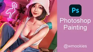 [Photoshop Painting] 포토샵페인팅 모델 민아님 인물화 