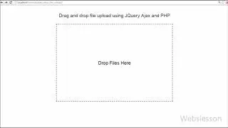 Drag and drop Upload multiples File By Ajax JQuery PHP