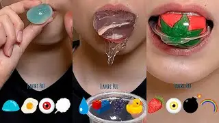 Eat emoji in order🫠🍳👀☁#food #shorts