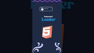 animated loader using html css and js with free source code #shorts #programming #maddycoder #coding
