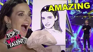 AMAZING Speed Painter on Got Talent!