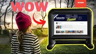 Best outdoor projector screen on Amazon!