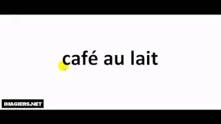 Pronounce like a French #café au lait