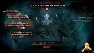 Diablo 4, Degolladero de Zir  hasta no poder con el Druida Lobo golpe de la tormenta + Jefe de Mundo