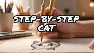 How to Draw a Cute Cat || Easy Drawing Cat Step by Step