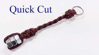Hex Nut Paracord Key Chain - Quick Cut