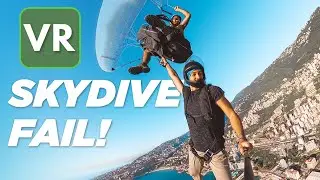 Skydive FAIL | FULL JUMP in RAW VR