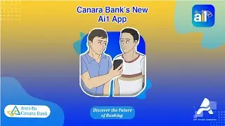 Art Attack Animation's 2D Character Animation for Canara Bank's Ai1 Mobile App | Illustration