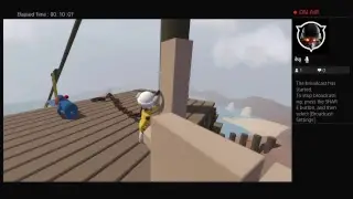 Human falls flat stream