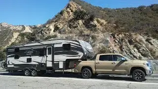 Toyota Tundra with a 4.5-ton trailer trip to Nevada