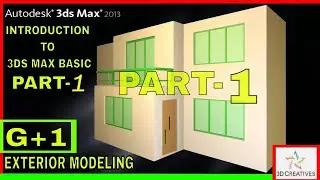 Basic Exterior Modeling in 3ds max tutorial Hindi bhasha // part-1