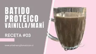 ✨ Batido proteico vainilla/maní  🥜✨
