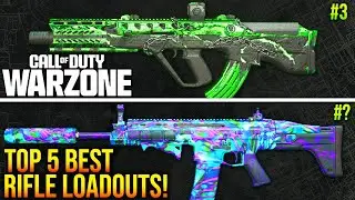 WARZONE: New TOP 5 BEST ASSAULT RIFLE LOADOUTS After Update! (WARZONE Best Setups)