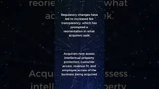 The Change in Mergers and Acquisitions Landscape